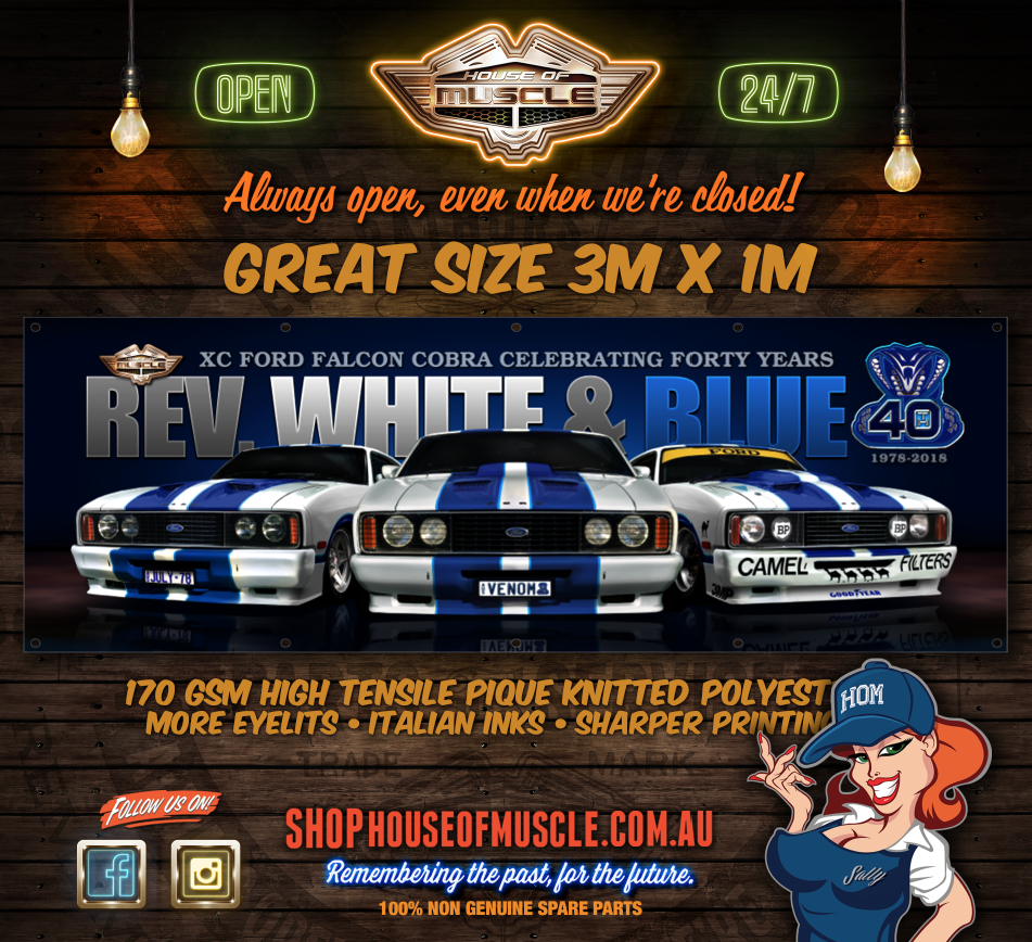 Ford Falcon Xc Cobra 40th Anniversary 3m X 1m Large Banner
