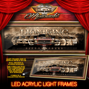 LION KING '72 LED LIGHT UP ACRYLIC USB POWERED - FREE POSTAGE