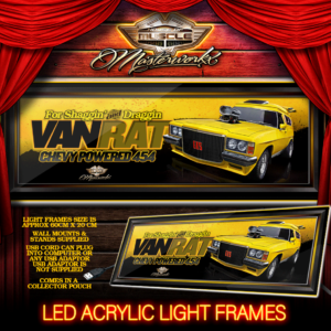 HOLDEN VAN RAT LED LIGHT UP ACRYLIC USB POWERED - FREE POSTAGE
