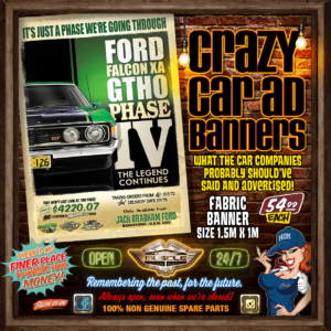 FALCON GTHO PHASE 4 RSPEC CAR AD FABRIC BANNER