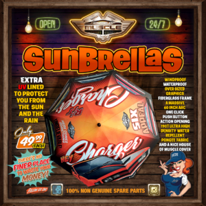 HEMI CHARGER UV LINED UMBRELLA