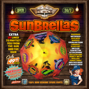 SANDMAN 50 YEARS UV LINED UMBRELLA