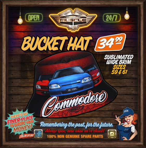 HOLDEN COMMODORE 40 YEARS BUCKET HAT – House of Muscle