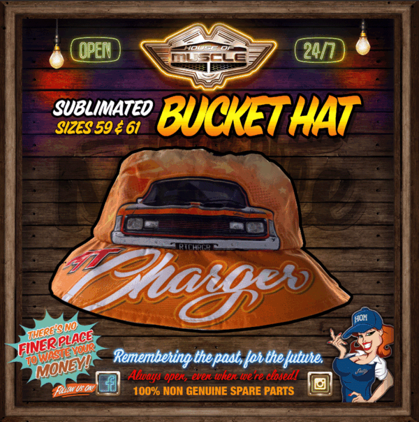 HEMI CHARGER YEARS BUCKET HAT