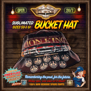 HOLDEN KING OF THE MOUNTAIN BATHURST LION KING BUCKET HAT