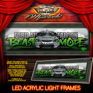 FORD FALCON AU BEAST MODE LED LIGHT UP ACRYLIC USB POWERED - FREE POSTAGE