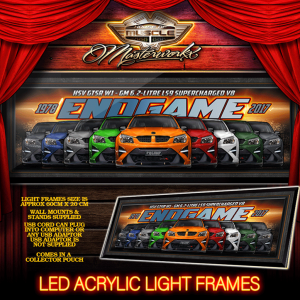 HSV GTSR W1 LED LIGHT UP ACRYLIC USB POWERED - FREE POSTAGE