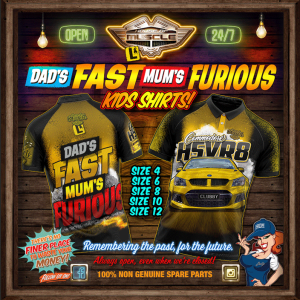 COMMODORE HSV R8 "DAD'S FAST, MUM'S FURIOUS KIDS POLO